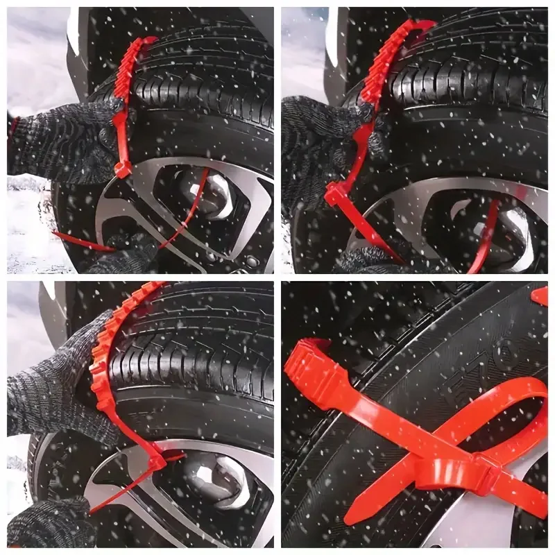 10/20Pcs Anti-skid Car Tire Snow Chains Winter Outdoor Car Tyre Wheel Chain Emergency Double Grooves Anti Slip Car Accessories