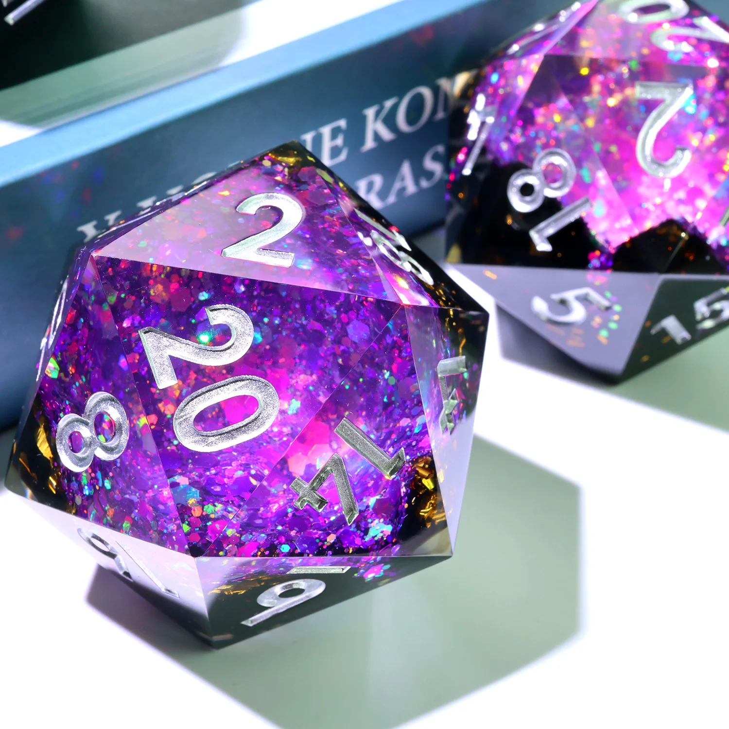 

50MM Chonk D20,Resin RPG DND D20 Dice For Board Games Role Playing Table Game,DND D20 Gift-G1