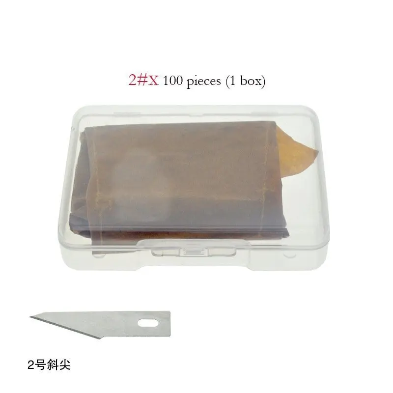 100 Pezzi/scatola Lama da intaglio/Lame modello in gomma per studenti/Talee di carta/Taglio di carta/Riparazione/Lame per fiori per finestre con pellicola adesiva