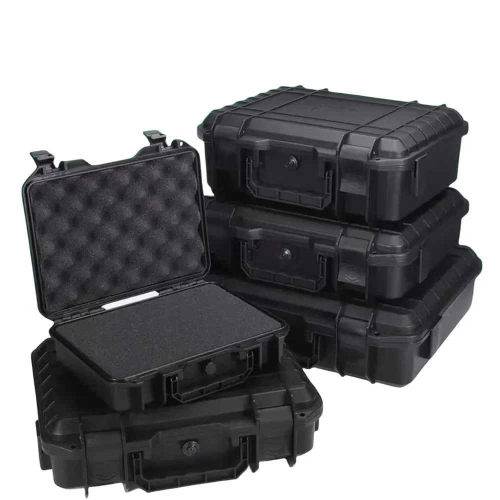 1pc Waterproof Hard Carry Case  Tool Case With pre-cut Sponge  Box Safety Protector Organizer Hardware Toolbox