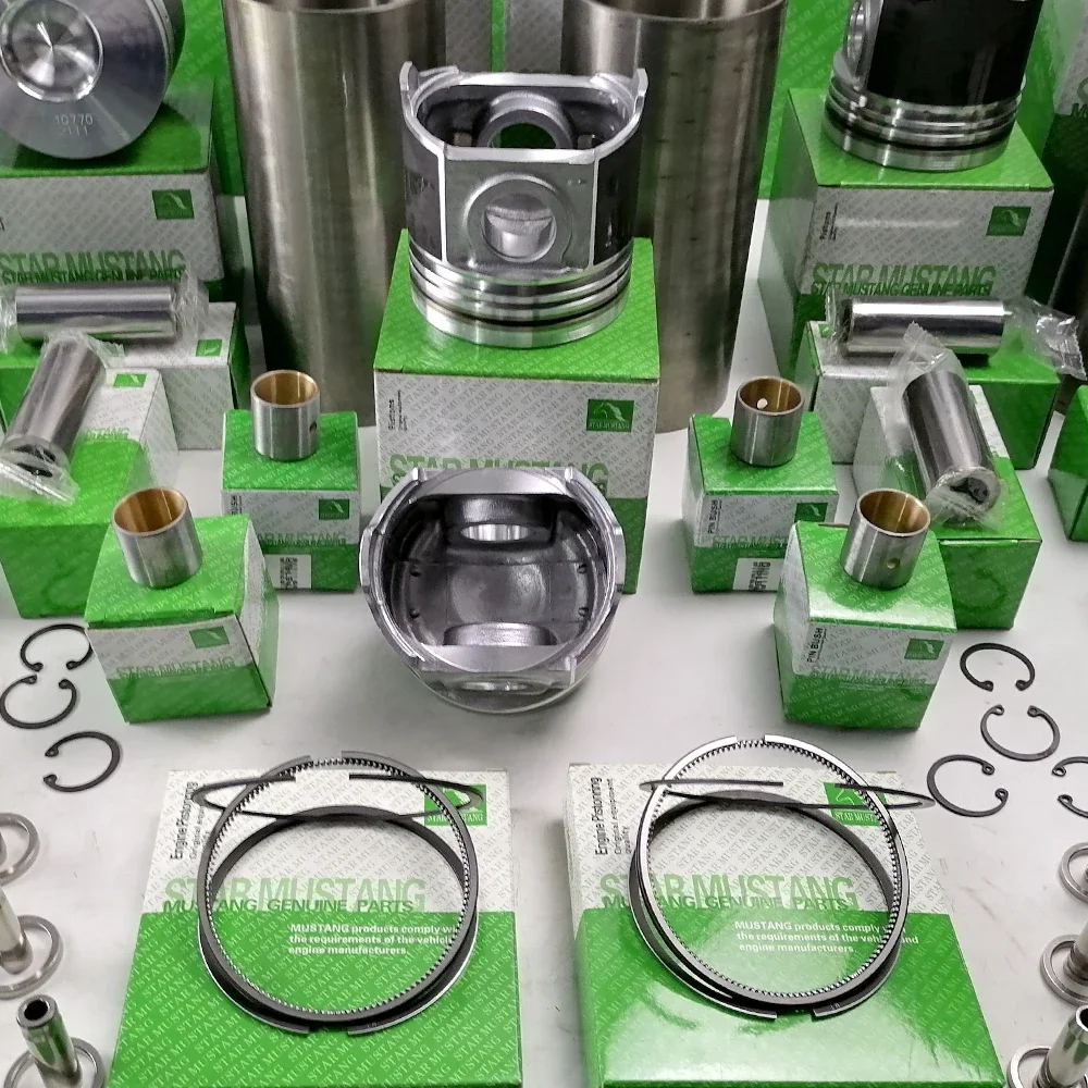 

D1503 V2003 Engine Cylinder Liner Piston 1G770-21110 Ring 1G464-21050 Overhaul Parts Kit For Kubota Tractor Excavator