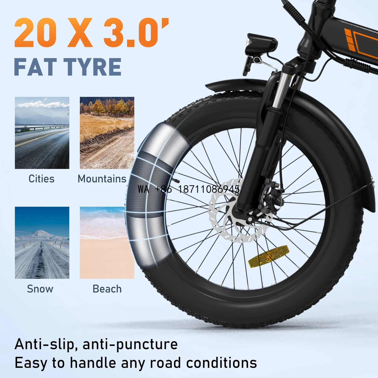 

US Warehouse Cheap Adult MTB 36V 11.2Ah Fat Tire Step-Through 20 Inch E-Bike for Men Drop Shipping
