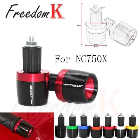 Motorcycle Handlebar Grips Ends Handle Bar Cap End Plug For HON-DA NC Series NC700 750 700X 750X 700D 750D NC700 NC750 NC750X