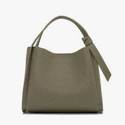 Genuine leather women's bag handbag shoulder fashion bucket bag cowhide crossbody designer bag for women