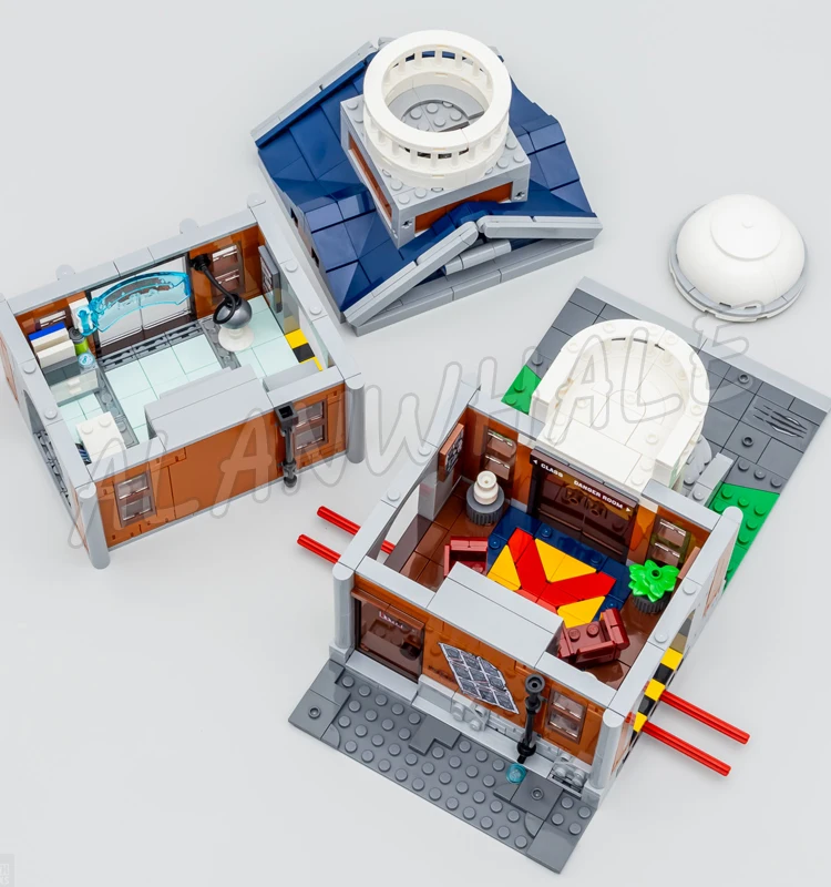 3093pcs Super Revengers X-Mansion 2-level Modular Institute for Higher Learning 16294 Building Blocks Toy Compatible With Model