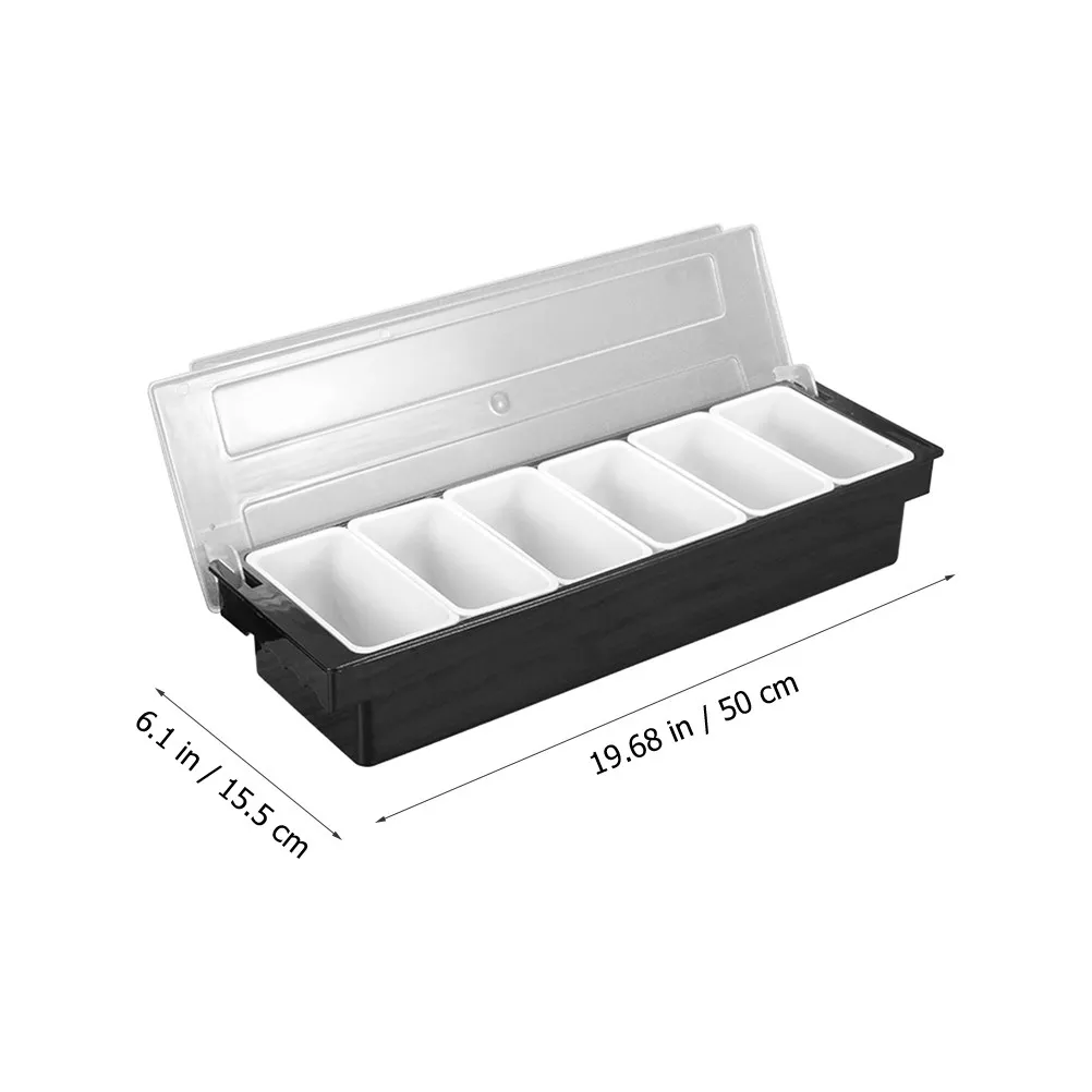 Compartment Plastic Serving Box for Fruit Snacks Candies Nuts Olives Appetizers Birthday Shower Christmas Tea Party Bar Use