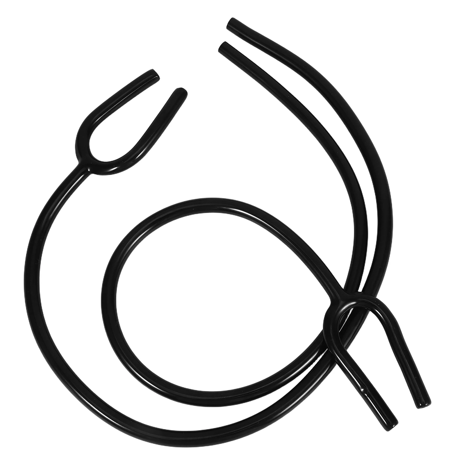 

2Pcs Stethoscope Replacement Tubing PVC Black Y-Shaped Flexible Design Accurate Sound Transmission Universal Compatible Medical