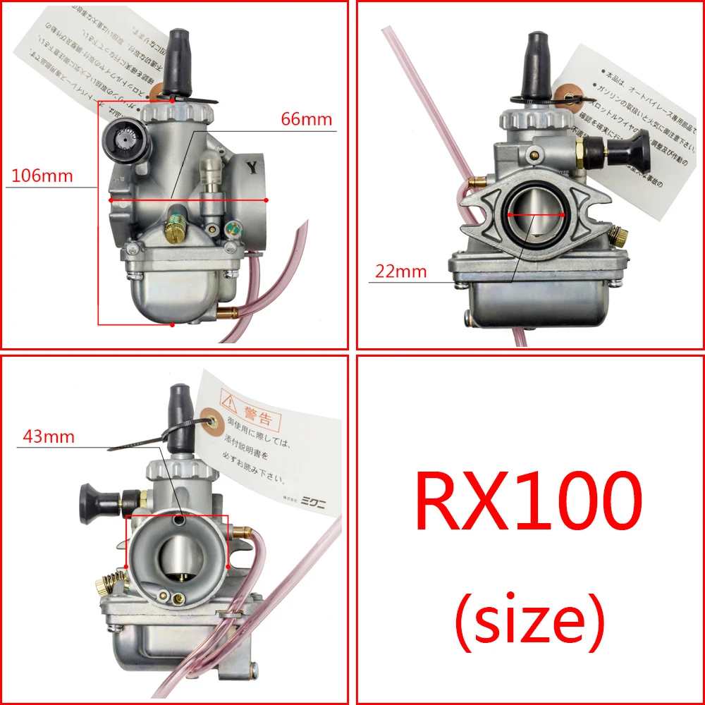 VN24 Carburetor Replacement for RS100 RX100 RS RX 100 Motorcycle