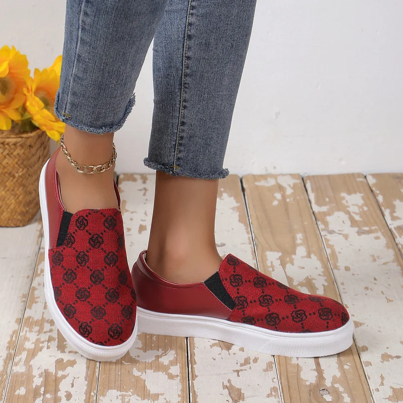 2025Spring and Summer Fashion New Pattern Design Women's Shoes Casual Sneakers Unisex Casual Shoes
