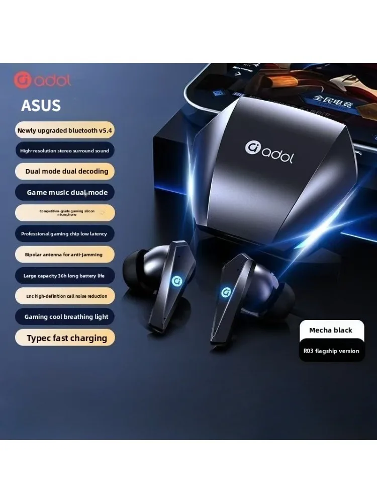 

ASUS A-Dough R03 Bluetooth Headphones - Game, Sports and eSports Specialized In-Ear Headphones with Ultra Long Battery Life