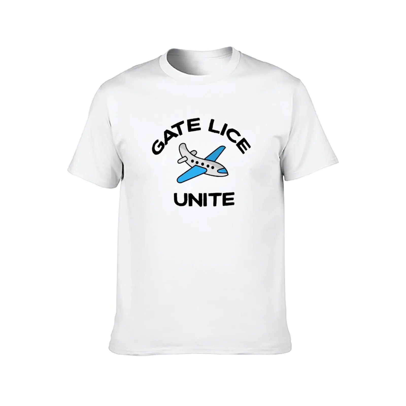 مع رسالة البوابة، والعملية في الطائرة، والقمل في الحشود الطائرة، والصعود بشكل متكرر، كارتون المطار المتحد، تي شيرت المحطة