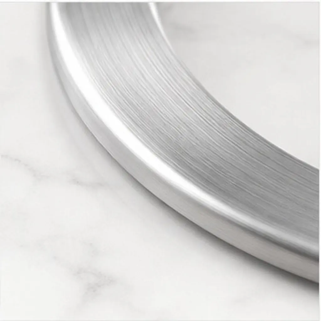 Stainless Steel Embedded Flush Mount Trash Can Lid Hollow Recessed Grommet Cover Kitchen Countertop Waste Swing Flap Ring Insert
