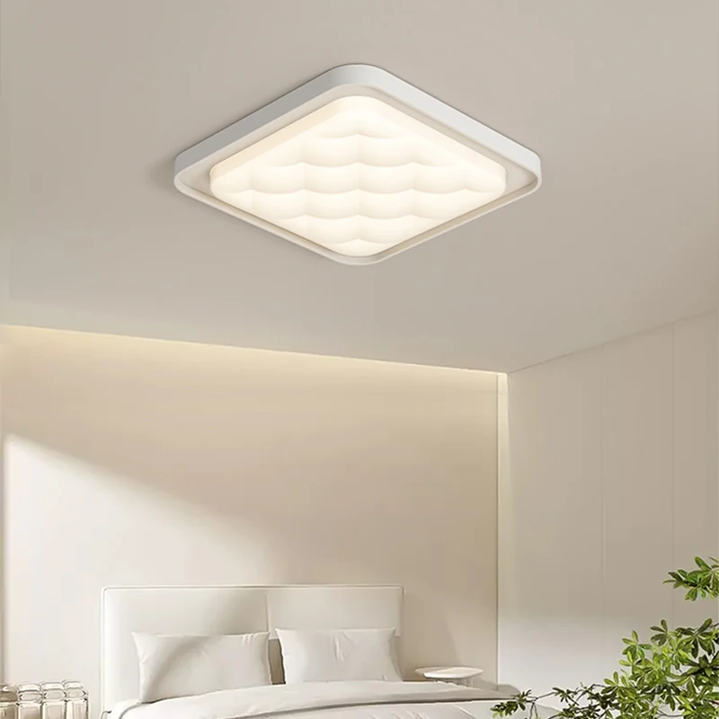 Plafonnier LED rectangulaire ultra fin, design moderne, éclairage d'intérieur, luminaire décoratif de plafond, idéal pour un salon ou une chambre à coucher