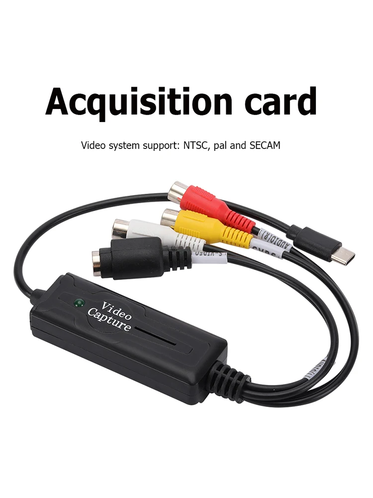 USB 3.1 Easy Cap Video Audio Converter DVD/VCD/MP4 Type-C DVD Audio Capture Adapter Card Audio Capture Adapter Converter