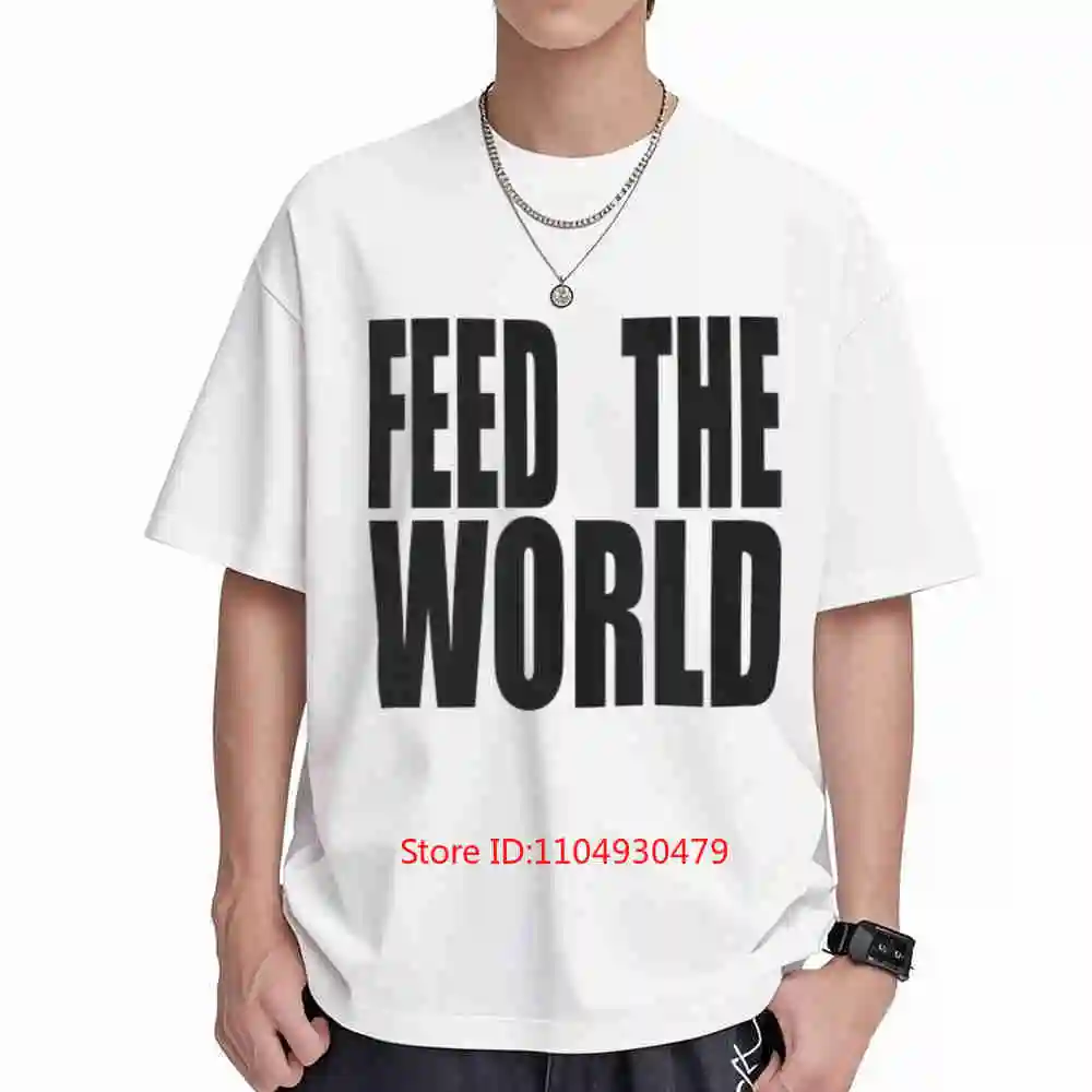 Feed The World 1984 Short Sleeve Tee 100% Cotton T-Shirt