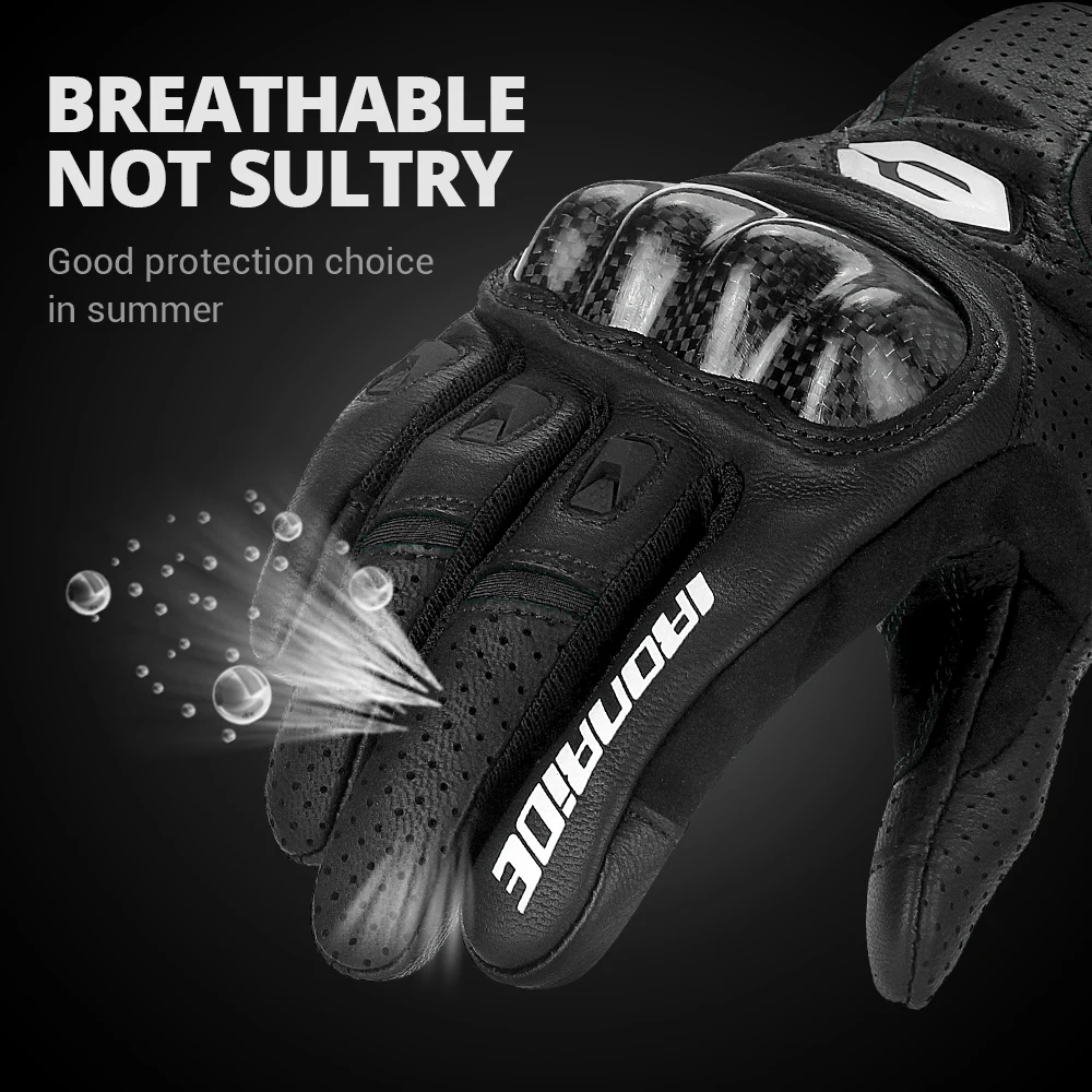 남성 가죽 장갑 여름 통기성 오토바이 레이싱 장갑 오토바이 Guantes 모토 모토크로스 사이클링 장갑 보호