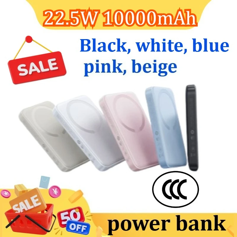 

22.5W 10000mAh Power Bank Certified Wireless Magnetic Powerbank External Battery For iPhone 16 15 14 13 12 Pro Max