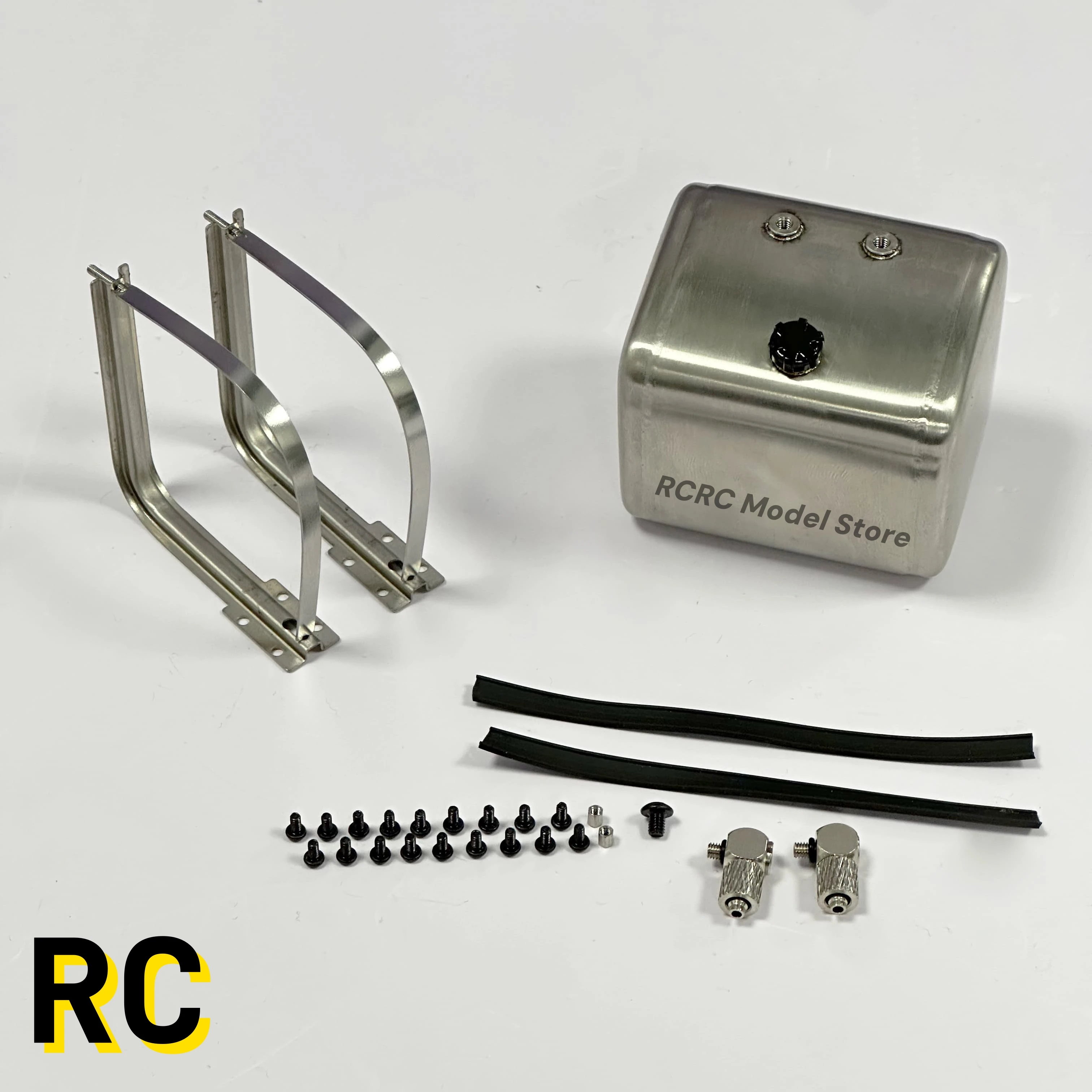 

1/14 RC Truck 65 72 85 90 108mm Stainless Steel Sealed Hydraulic Fuel Tank For Tamiya 1/14 Rc Tractor Truck Parts Accessories