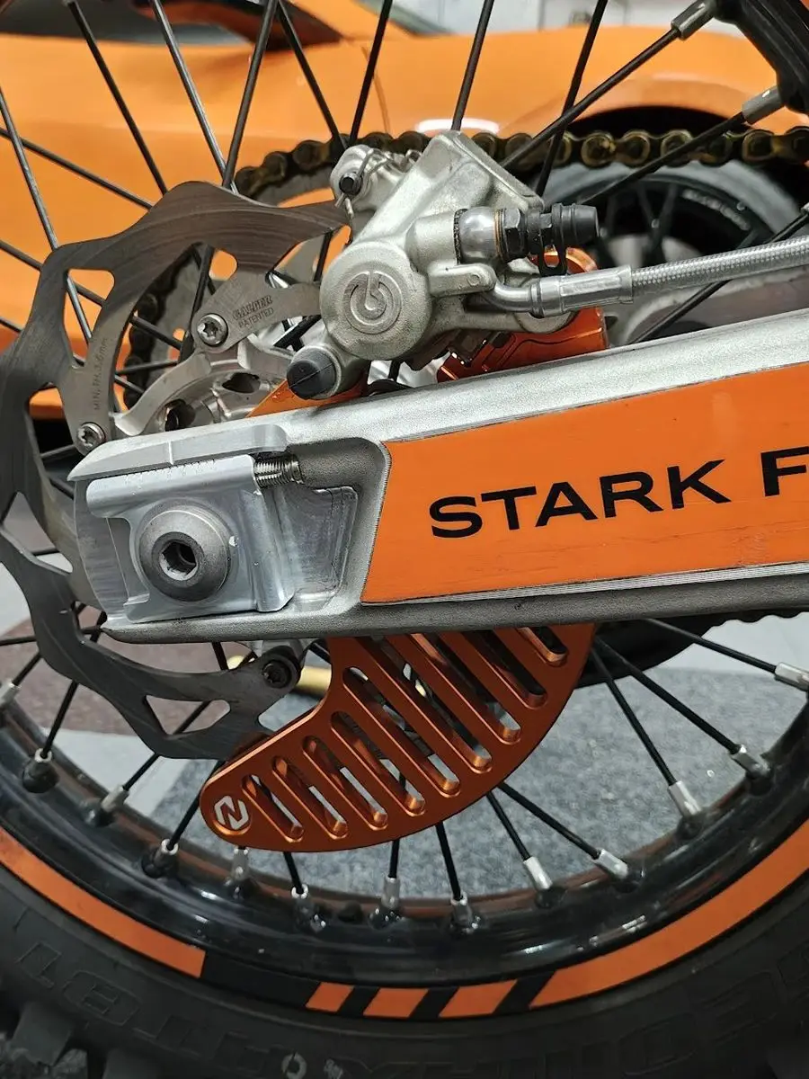 AliExpress (UK Stock) NICECNC For 2025 2024 Stark Varg MX Rear Brake Disc Guard Cover Protection For STARK VARG EX Electric Dirt Bike Parts