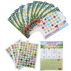 1Set Reward Toilet Training Chart Toilet Habits Potty Training Seat Stickers Training Sticker Chart Matching Wall Hang