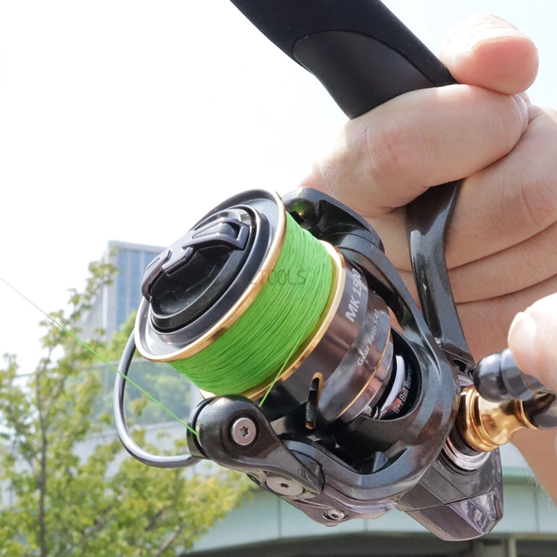 Spinning Reel High-performance Metal MK 500-2000 Lightweight Long Shot Fishing Reel 6KG Max Drag 6+1 Bearing 5.4:1 Speed Ratio