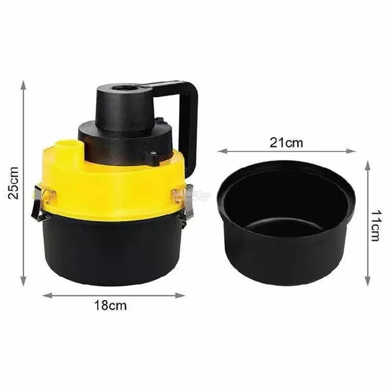 1PC 12V Powerful Multi-functional Drum Car Vacuum Cleaner Wet & Dry Portable Handheld Duster Household Inflatable Turbo