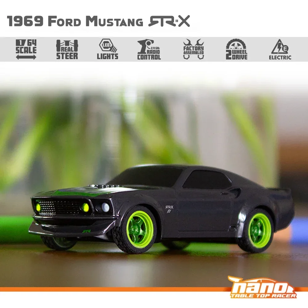 HPI RACING 1/64 Nano 160980 Flat Running Racing Drift Car MINI RC Remote Control On-road Car Desktop Adult Children's Toys