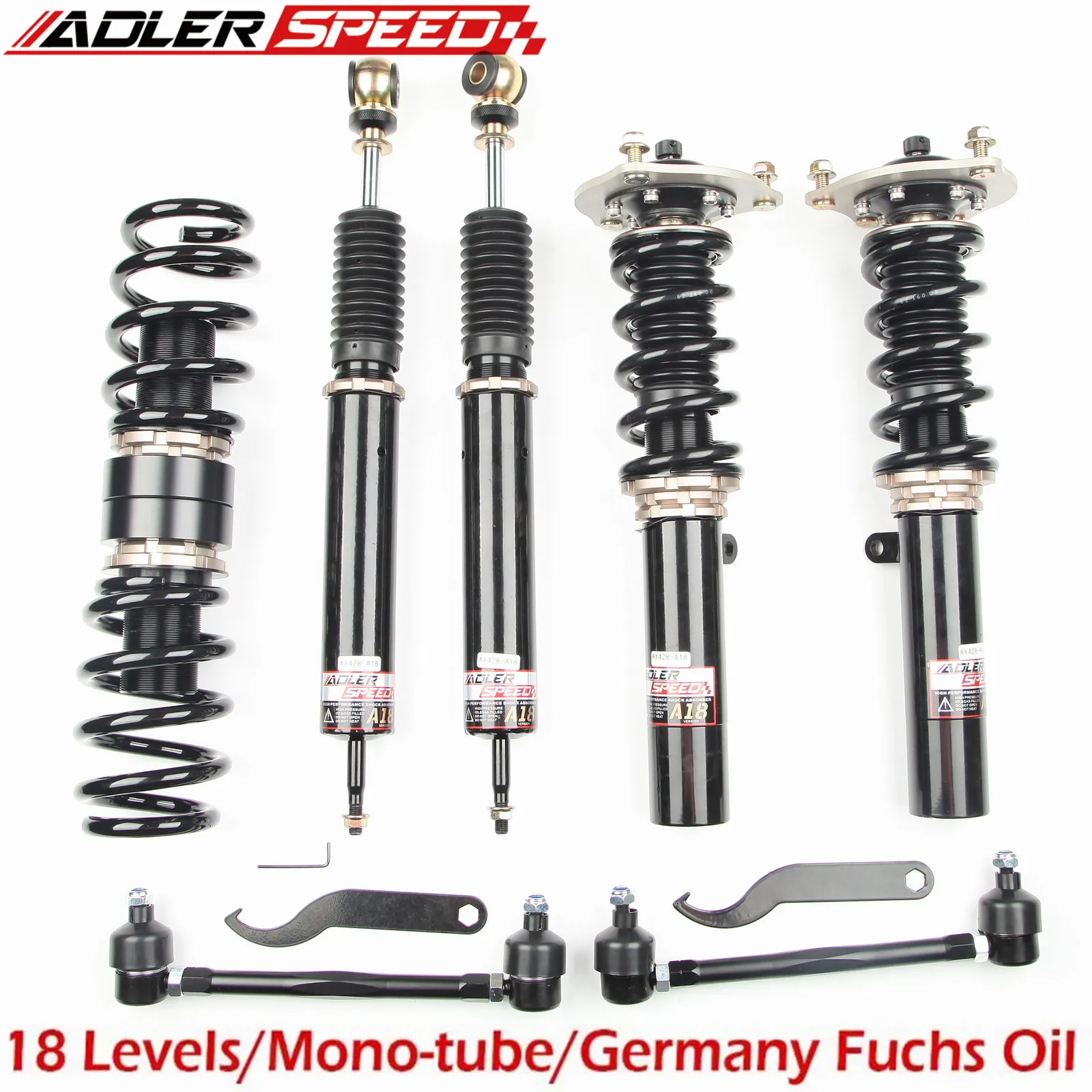 

For 18-21 Honda Accord Coilovers Kit 18way Adj.Damper Shock Struts by ADLERSPEED