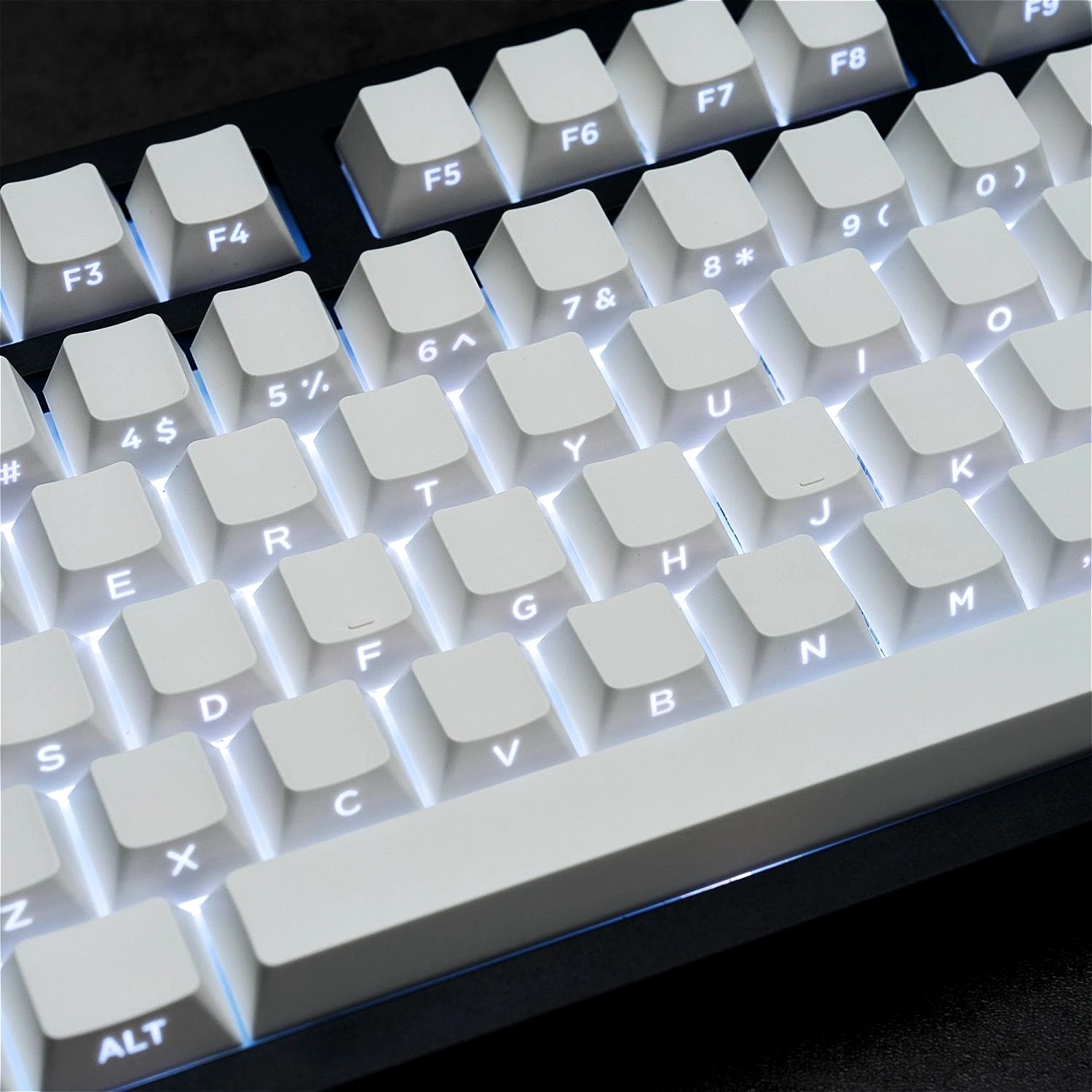 

Claviers translucides gravés sur le côté, 130 touches Cherry en PBT épais pour claviers mécaniques Cherry MX Switch