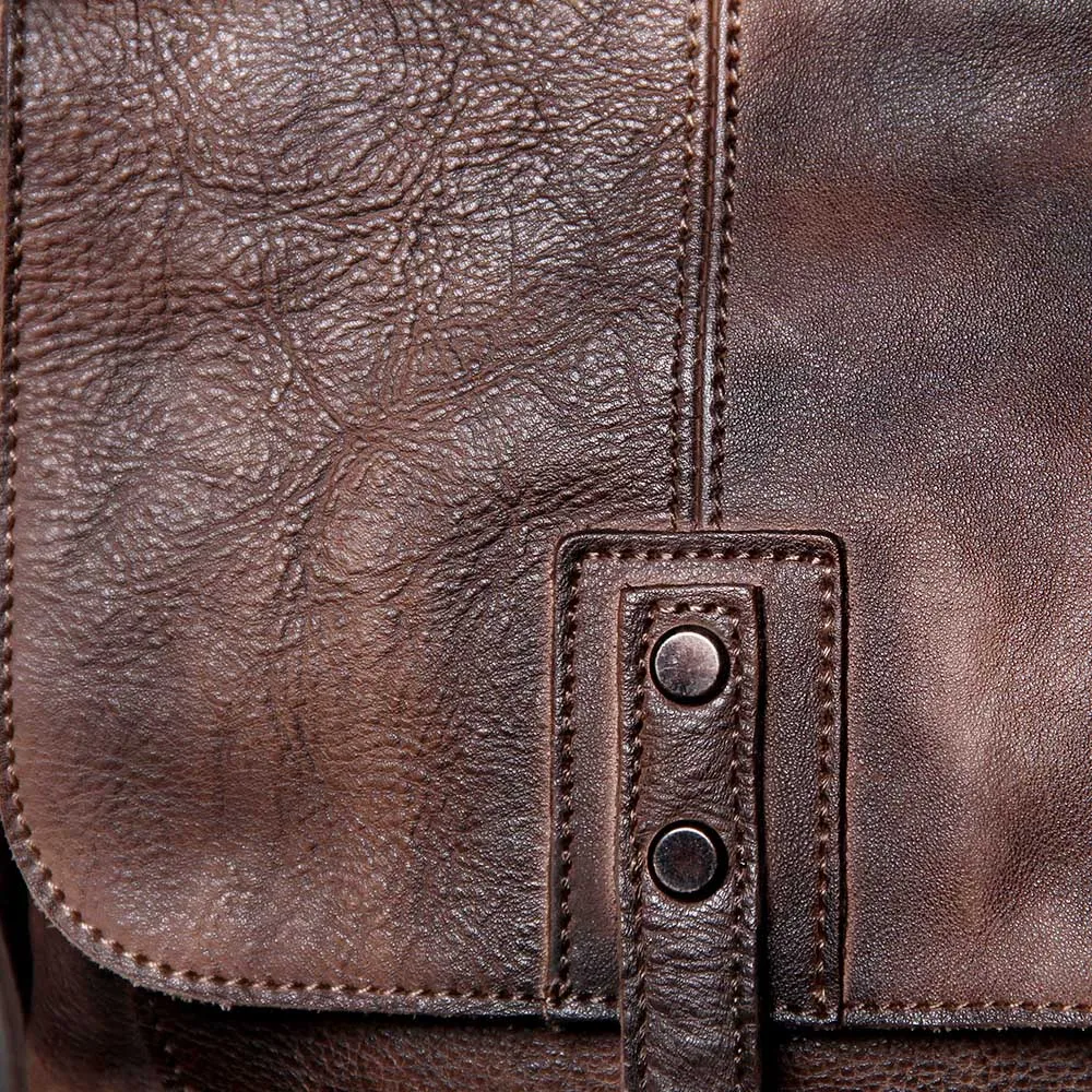 S.WORKER Vintage Echtes Leder männer Messenger Tasche Schulter Tasche Rindsleder Retro Casual Stil Umhängetaschen – Detail 12