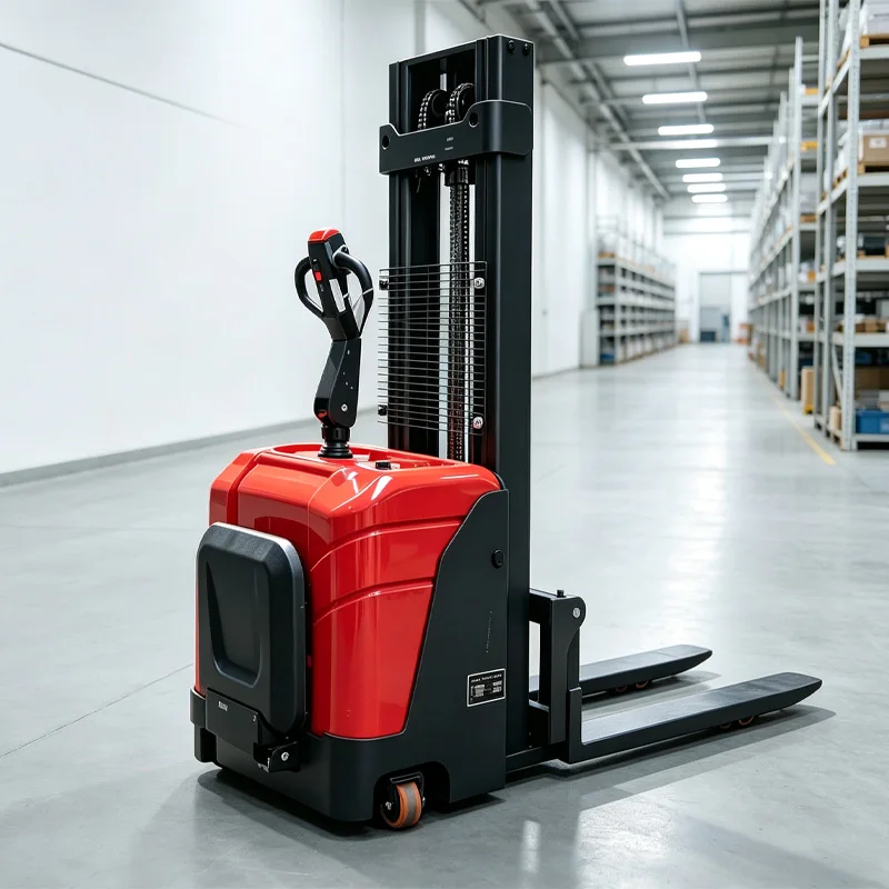 High Quality Small Self Loading Stacker Factory Customized Electric Stacker Portable Pallet Stacker Forklift