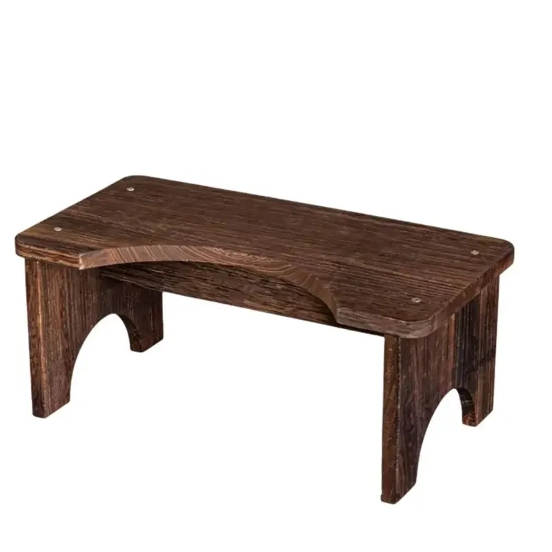 Wooden Toilet Stool Portable Bathroom Poop Stool Foot Step Stool Washroom Aid For Potty Training Home Toilet Accessories