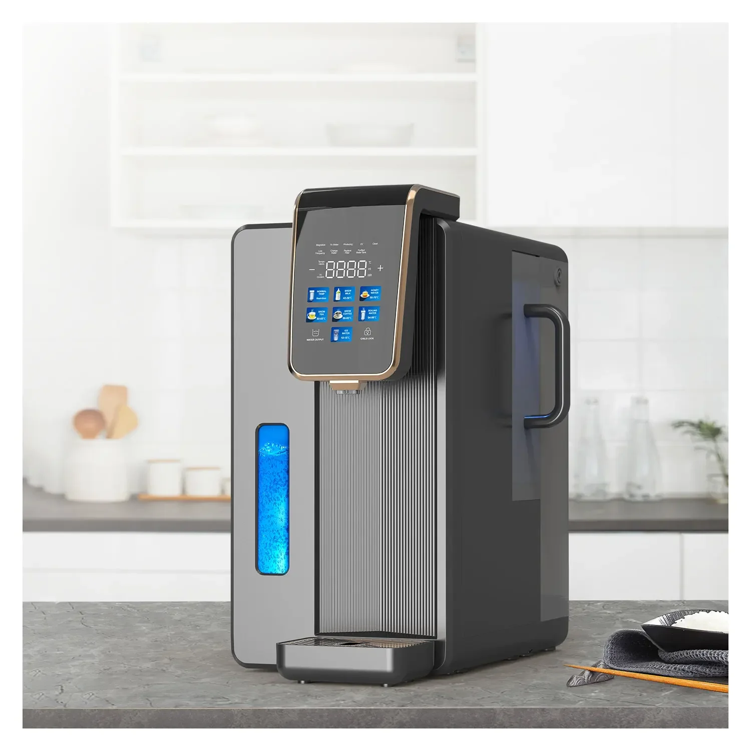 Hot-selling intelligent high-concentration hydrogen-rich water dispense table for hotel use