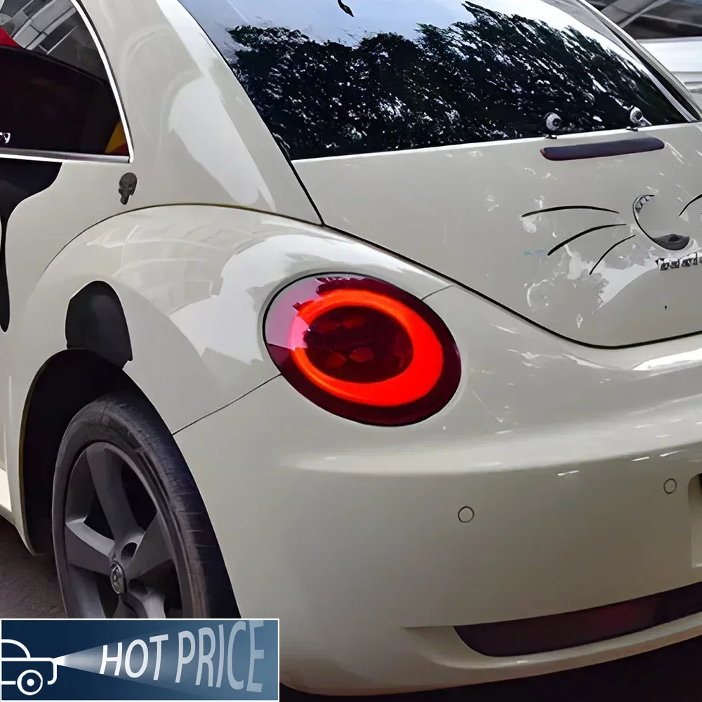 Car Taillights Assembly For Volkswagen Beetle 2004-2010 LED Auto Rear Back Lamps Upgrade Dynamic Flashing Tail Light Accessories - view 5