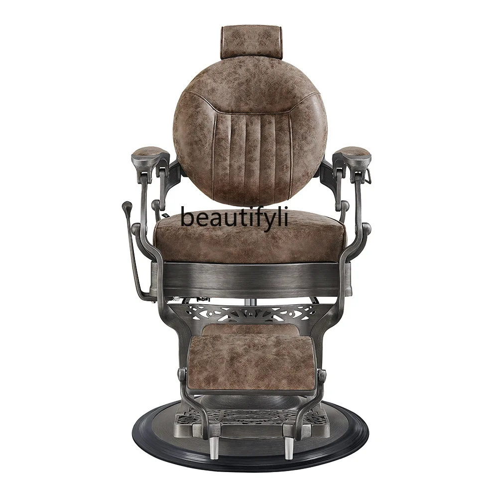

LJYBritish retro men's haircut chair oil head chair hair salon beauty salon