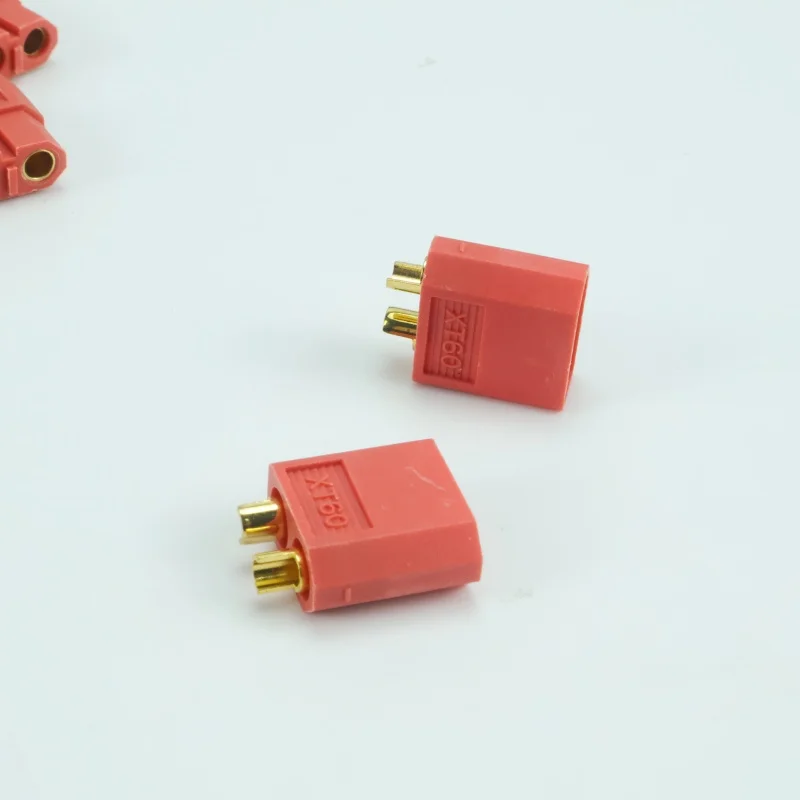 

5/10 Pair XT60 Male/Female Connector Large Current Gold/Brass Plated Nickel Connector Power Battery Connection Adapter