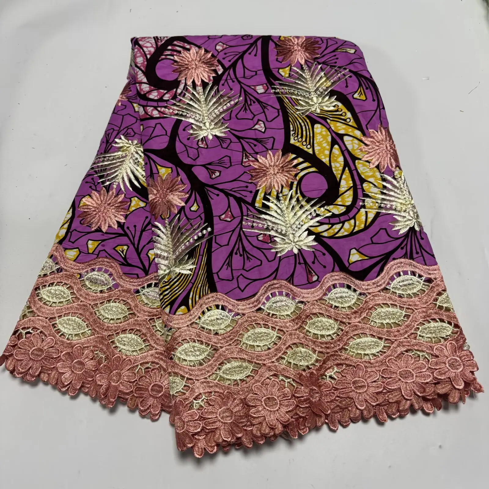 

Wax Tulle Lace Fabric 2026 Hot Sale New African Nigerian French for High End Wedding Party Bride Sewing Dresses