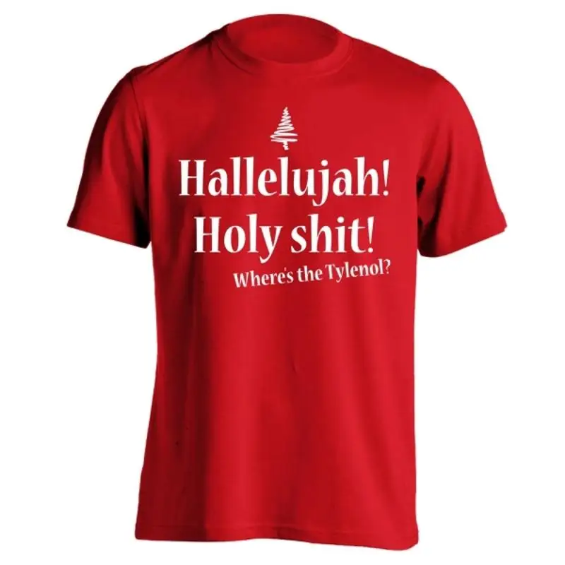 

Hall sasaah Holy Sh T Where's The Tylenol Nationallampoonxmas Красная мужская рубашка
