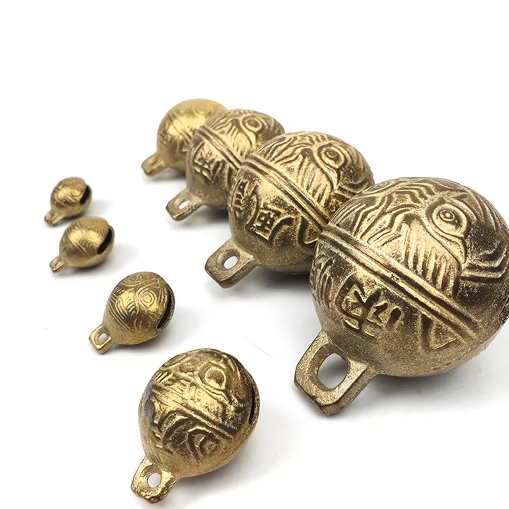 30Pcs 27Mm Bronze Jingle Bells DIY Jewelry Making Craft Kit Wind Chime Home Garden Restaurant Decor