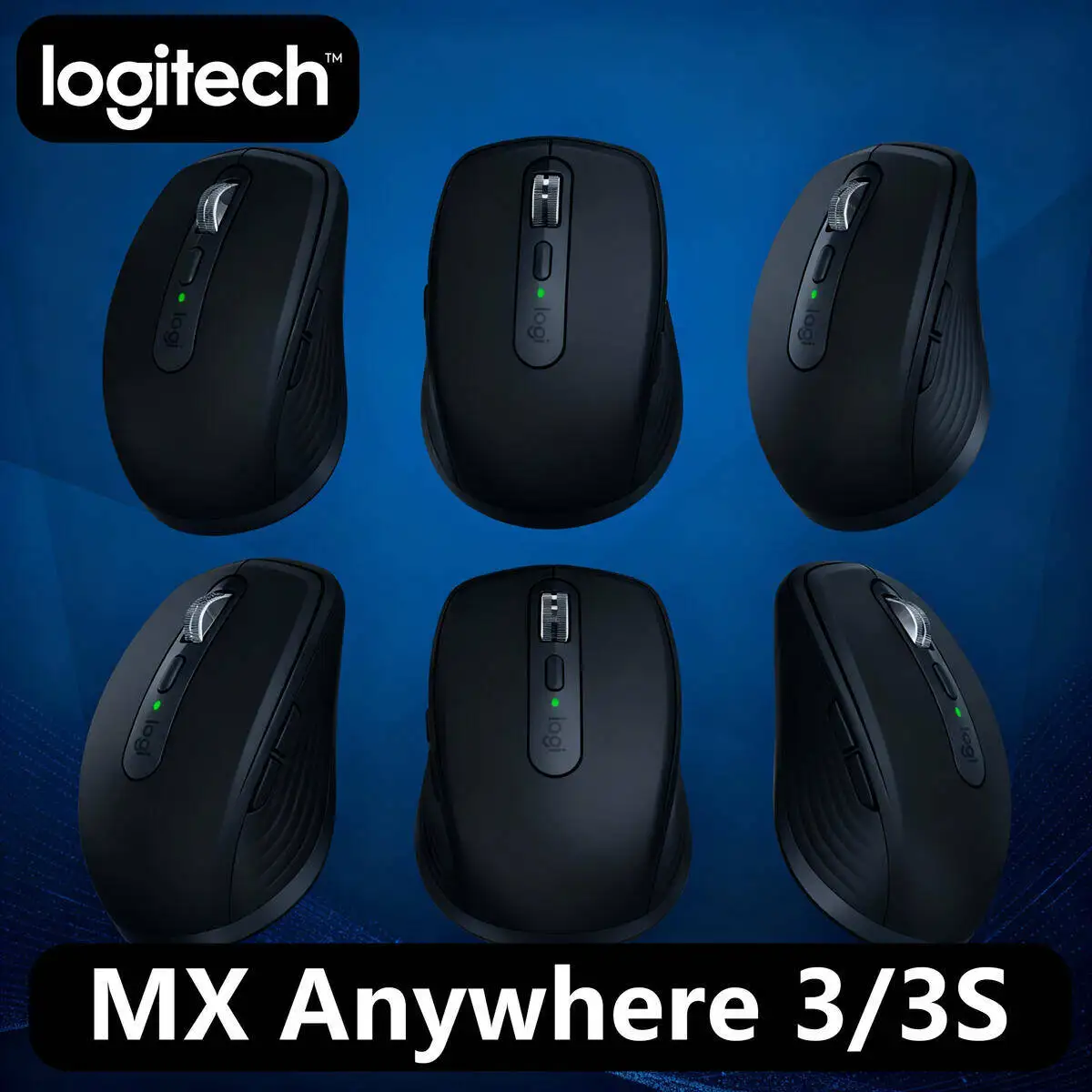 

Logitech MX Anywhere 3S Mouse, Wireless, 8000 DPI, MagSpeed Scroll, Silent, USB-C Charge, Ergonomic Grip for Home, Laptop