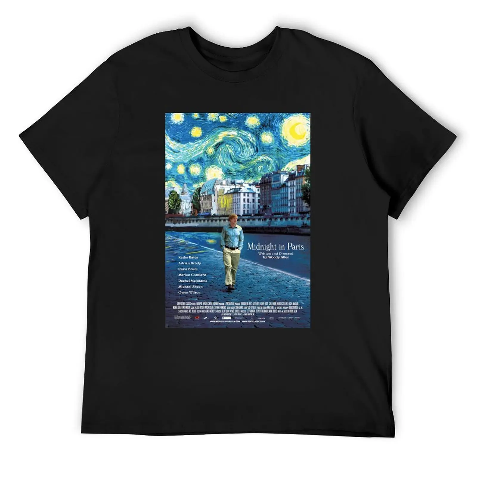 

Midnight in Paris T-Shirt anime graphic tee shirt mens cotton t shirts