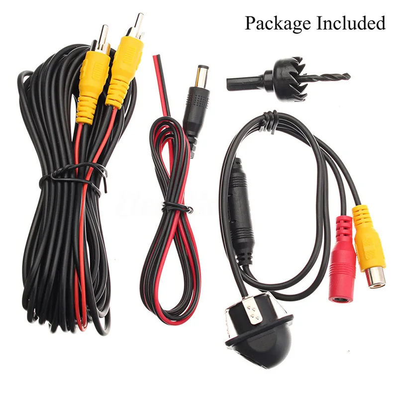 Universal 170 Wide Angle 8LED Night Vision Car Rear View IP68 Waterproof  Back Up Reverse Camera Parking Assistance