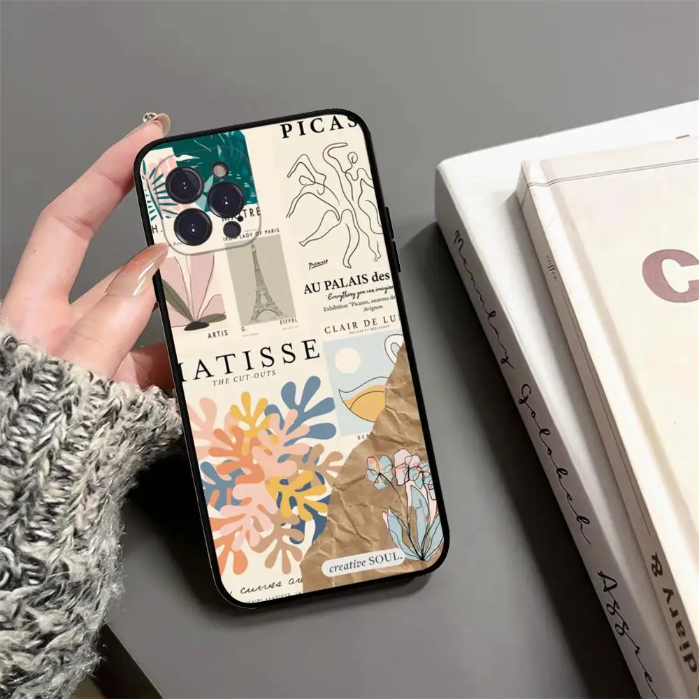 M-Matisse Art Phone Case For IPhone 15 14 13 12 Mini 11 Pro XS Max X XR SE 6 7 8 Plus Soft Silicone Cover