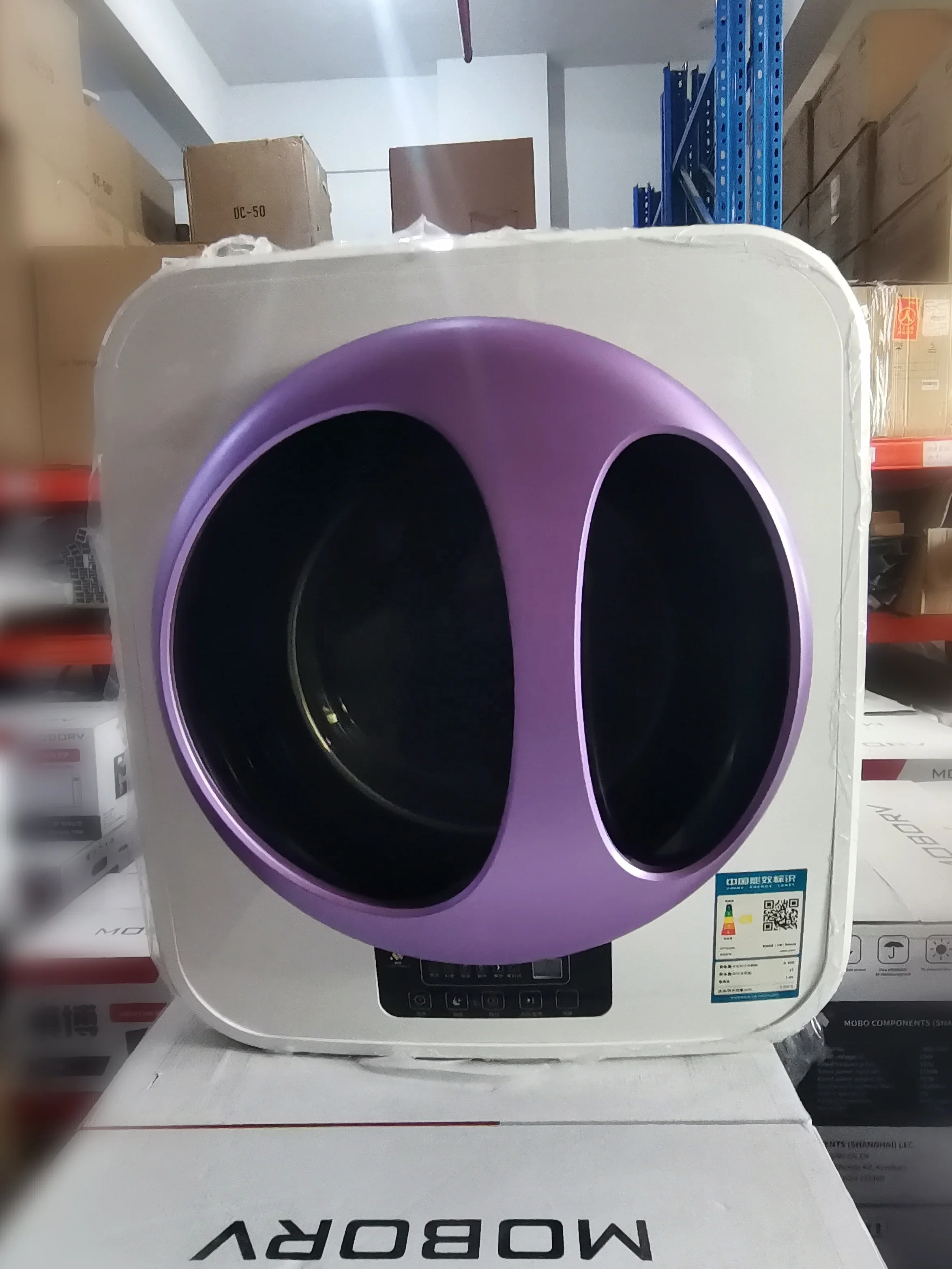 RV Recreational Vehicle Washing Machine 3kg Capacity Automatic Wash Spin RV Water Inlet Part Accessory Purple White Plastic
