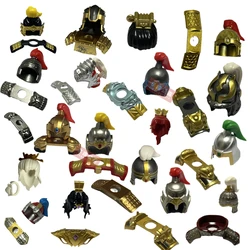 Ancient times Medieval Soldier Movie  Building block helmet and armour Puzzle MOC Assembly Accessoriesmbly Accessories Series 2