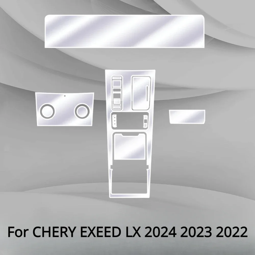 For CHERY EXEED LX 2024 2023 Accessories interior film transparent TPU PPF GPS Gear Panel Center Console Anti-scratch Sticker