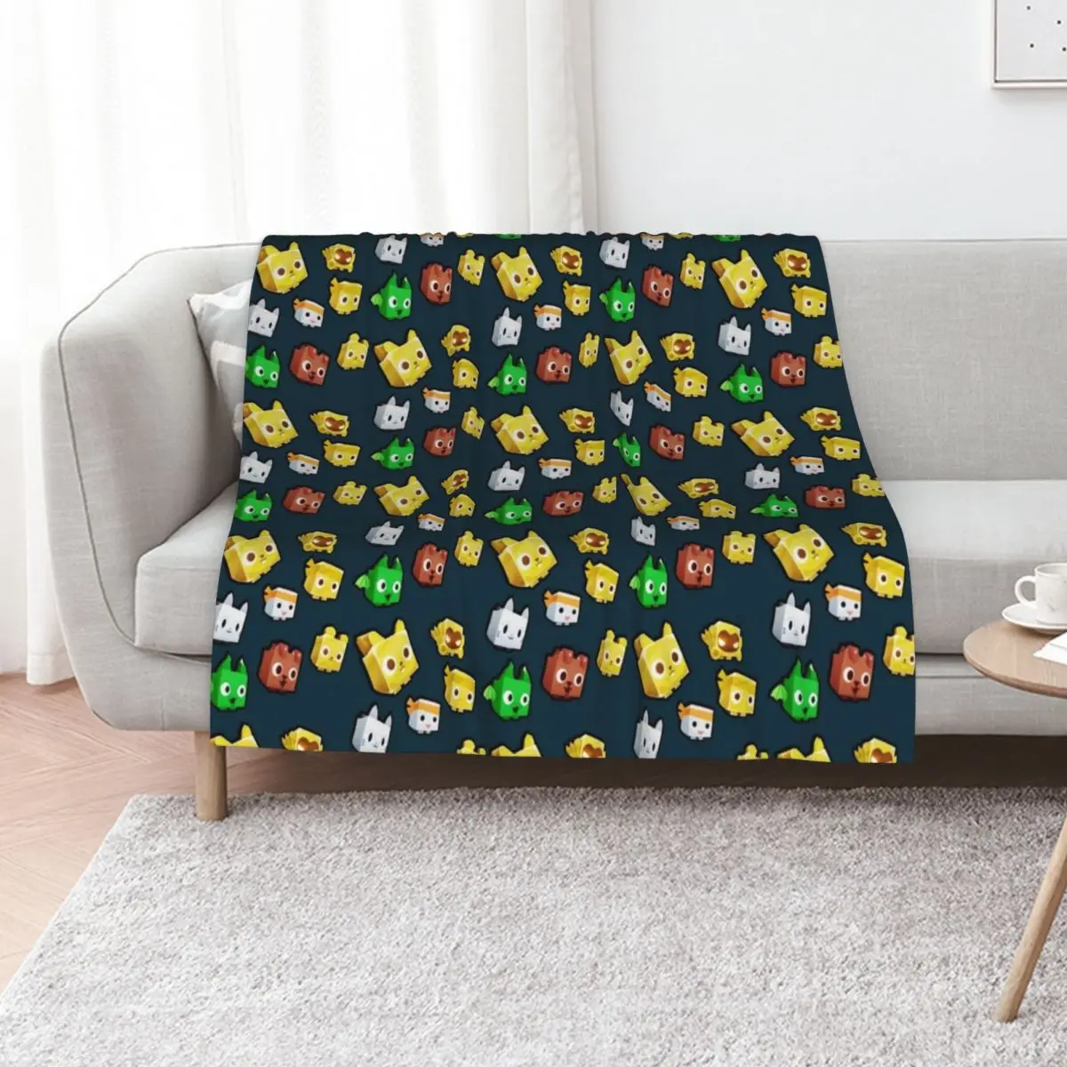 pet simulator characters Throw Blanket christmas gifts Travel Hairys Plaid on the sofa Heavy Softest Blankets
