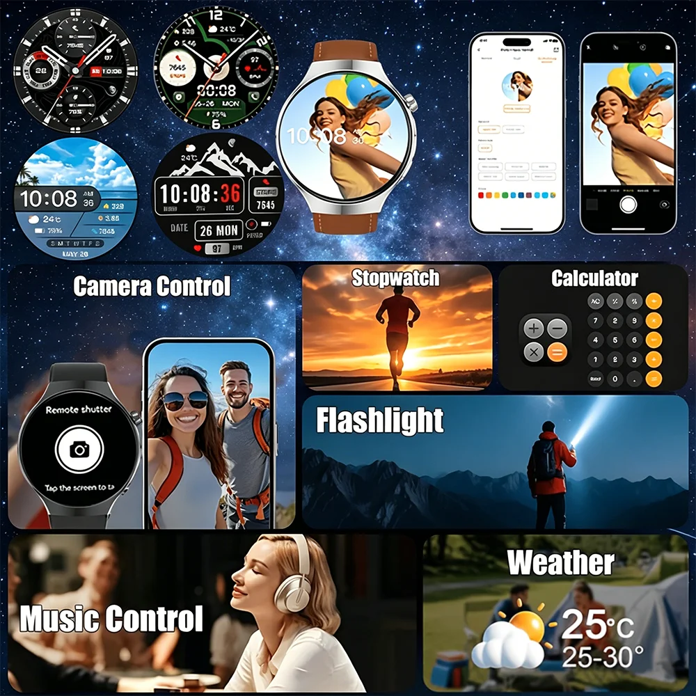 Reloj inteligente militar con  - Smartwatch Health Watches For Men reseña y precio