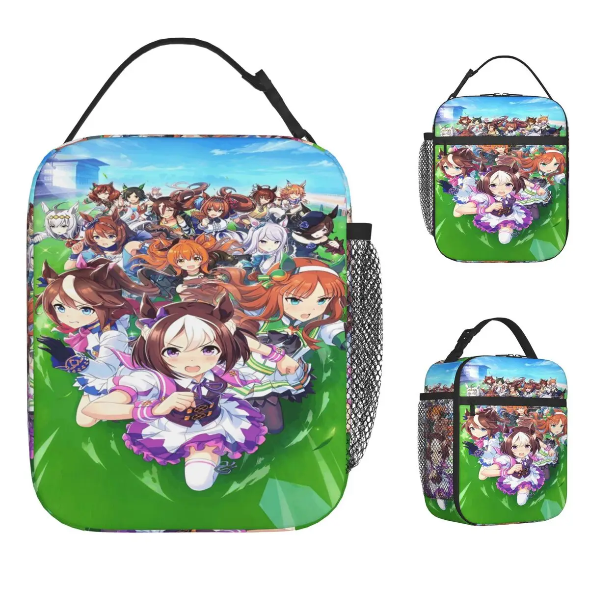 

Umamusume аниме изолированная сумка для обеда контейнер для еды портативный холодильник термобокс для обеда для путешествий