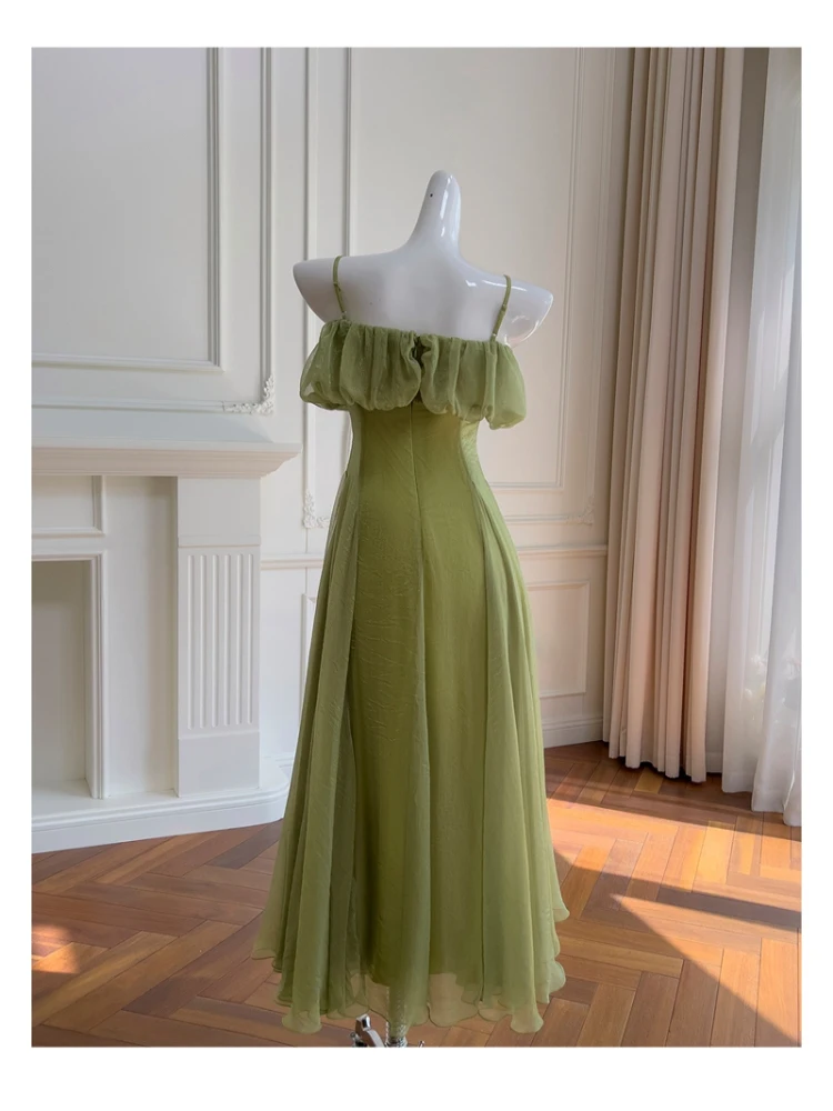 Ele مخصص الزفاف Maidslong Sundrenn Offoulder السباغيتي حزام منتجع الملابس عالية Faion مصممة ثوب